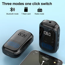 Load image into Gallery viewer, Lapel 5.4 Bluetooth Headphone Multi-Function TF Card MP3 Ultra Long Life Car FM Bluetooth Receiver Audio Adapter
