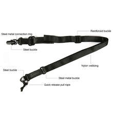Load image into Gallery viewer, MS2 Nylon Tactical Strap Multi-Functional Single And Double Point Switch Gun Rope For QD Quick Release Buckle Outdoor CS Training Gun Strap
