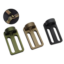 Load image into Gallery viewer, 1 Inch Double Point Function Rope Transfer Single Point Function Rope Transfer Seat Portable CNC Aluminum Alloy Quick Release QD Strap Buckle
