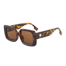 Load image into Gallery viewer, 1PC Stylish Retro Square Framed Sunglasses UV400 Ultraviolet-Proof Protection Sunglasses With Rice Nail Decoration Outdoor Cycling Travel Glasses
