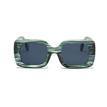 Load image into Gallery viewer, 1PC Stylish Retro Square Framed Sunglasses UV400 Ultraviolet-Proof Protection Sunglasses With Rice Nail Decoration Outdoor Cycling Travel Glasses
