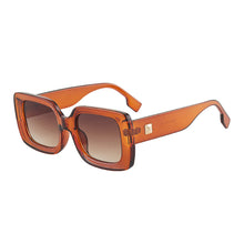 Load image into Gallery viewer, 1PC Stylish Retro Square Framed Sunglasses UV400 Ultraviolet-Proof Protection Sunglasses With Rice Nail Decoration Outdoor Cycling Travel Glasses
