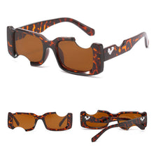 Load image into Gallery viewer, 1PC Personality Fashion Notch Broken Sense Sunglasses UV400 Outdoor Street Shooting Runway Sunblock Sunglasses
