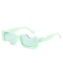 Load image into Gallery viewer, 1PC Personality Fashion Notch Broken Sense Sunglasses UV400 Outdoor Street Shooting Runway Sunblock Sunglasses
