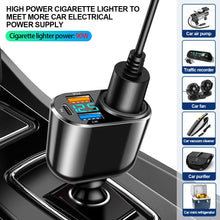 Load image into Gallery viewer, 22.5W/PD30W/PD30W+66W Car Charger Fast Charging Lighter Splitter Type-C PD QC3.0 USB Port Universal For Phone Camera Dashcam Fan
