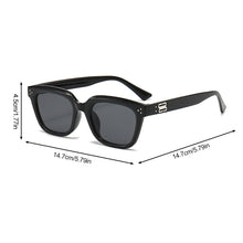 Load image into Gallery viewer, 1Pc Unisex Retro Square Sun Glasses Korean Female Wild Sunglasses Colored Lenses Couple Sunglasses
