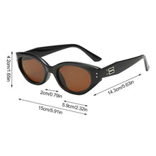 Load image into Gallery viewer, 1Pc Cat Eye Sunglasses Vintage Punk Gradient Small Square Eyewear Trendy Retro Fashion UV400 Sun Glasses for Women
