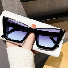Load image into Gallery viewer, 1Pcs Square Sunglasses Woman Black Cat Eye Designer UV400 Sun Glasses Female Travel Driver Gradient Fashion
