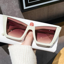 Load image into Gallery viewer, 1Pcs Square Sunglasses Woman Black Cat Eye Designer UV400 Sun Glasses Female Travel Driver Gradient Fashion

