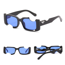 Load image into Gallery viewer, 1Pcs Retro Broken Frame Sunglasses Unisex Luxury Sun Glasses Men Fashion Rectangle Jelly Sunglasses with Metal Hinges UV400
