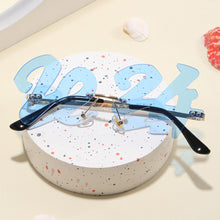 Load image into Gallery viewer, 1Pcs Luxury Frameless 2024 Shape Rimless Fashion Sunglasses Narrow Sunglasses UV 400 Streetwear Trending Eyewear
