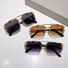 Load image into Gallery viewer, 1Pcs Vintage Rimless Sunglasses for Men Steampunk Sunglasses Retro Women Punk Fashion Glasses Retro Shades
