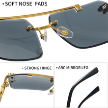 Load image into Gallery viewer, 1Pcs Vintage Rimless Sunglasses for Men Steampunk Sunglasses Retro Women Punk Fashion Glasses Retro Shades
