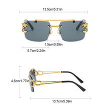 Load image into Gallery viewer, 1Pcs Vintage Rimless Sunglasses for Men Steampunk Sunglasses Retro Women Punk Fashion Glasses Retro Shades
