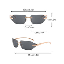 Load image into Gallery viewer, 1Pcs Fashion Rimless Sunglasses Men Women Populare Frameless Sun Glasses Male Female Classic Small Square Summer Traveling Shades
