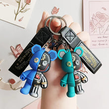 Load image into Gallery viewer, Lovely Cartoon Mechanical Bear Car Key Chain Pendant Bag Pendant Keychain Delicate Simple Key Chain for Girls Couple Gifts
