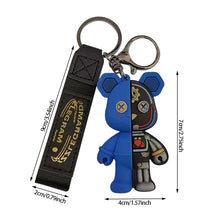 Load image into Gallery viewer, Lovely Cartoon Mechanical Bear Car Key Chain Pendant Bag Pendant Keychain Delicate Simple Key Chain for Girls Couple Gifts
