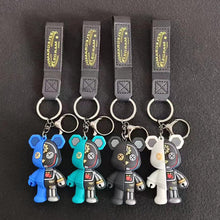 Load image into Gallery viewer, Lovely Cartoon Mechanical Bear Car Key Chain Pendant Bag Pendant Keychain Delicate Simple Key Chain for Girls Couple Gifts
