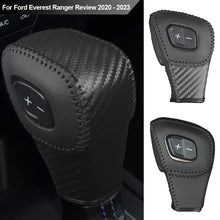 Load image into Gallery viewer, Car Gear Leather Interior Gear Shift Knob Head Cover Leather LHD Sticker Accessories for Ford Everest Ranger Review 2020 - 2023
