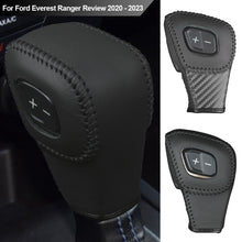 Load image into Gallery viewer, Car Gear Leather Interior Gear Shift Knob Head Cover Leather LHD Sticker Accessories for Ford Everest Ranger Review 2020 - 2023
