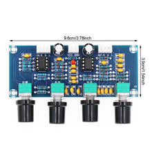 Load image into Gallery viewer, XH-A901 NE5532 DC12V-24V Tone Board preamp Pre-amp With Treble Bass Volume Adjustment Pre-amplifier Tone Controller Amplifier Board

