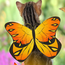 Load image into Gallery viewer, Cat Dog Colorful Butterfly Cosplay Costume Wings Halloween Pet Cloth Wing Costume Soft Comfortable Festival Clothes for Cat
