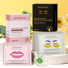 Load image into Gallery viewer, 1pc/20pcs 24K Gold Eye Mask Collagen Gold Eye Mask Anti Dark Circles Wrinkle Eye Care and Collagen Moisturing Nourishing Lip Mask
