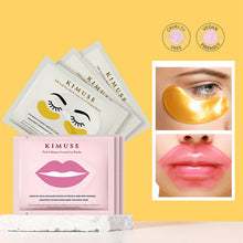 Load image into Gallery viewer, 1pc/20pcs 24K Gold Eye Mask Collagen Gold Eye Mask Anti Dark Circles Wrinkle Eye Care and Collagen Moisturing Nourishing Lip Mask
