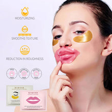 Load image into Gallery viewer, 1pc/20pcs 24K Gold Eye Mask Collagen Gold Eye Mask Anti Dark Circles Wrinkle Eye Care and Collagen Moisturing Nourishing Lip Mask
