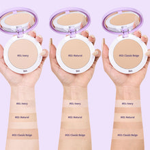 Load image into Gallery viewer, Brightening Oil Control Makeup Pressed Powder Waterproof Sweatproof Long-lasting Concealer Pressed Powder Face Makeup Cosmetics
