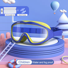 Load image into Gallery viewer, Children's Large Frame HD Swimming Glasses Professional Waterproof And Anti-Fog Diving Goggles Swimming Equipment For 2-16 Years Old
