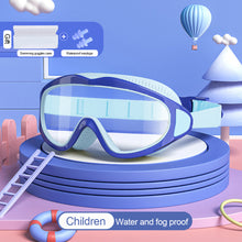 Load image into Gallery viewer, Children's Large Frame HD Swimming Glasses Professional Waterproof And Anti-Fog Diving Goggles Swimming Equipment For 2-16 Years Old
