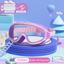 Load image into Gallery viewer, Children's Large Frame HD Swimming Glasses Professional Waterproof And Anti-Fog Diving Goggles Swimming Equipment For 2-16 Years Old
