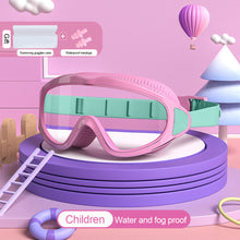 Load image into Gallery viewer, Children's Large Frame HD Swimming Glasses Professional Waterproof And Anti-Fog Diving Goggles Swimming Equipment For 2-16 Years Old
