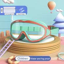 Load image into Gallery viewer, Children's Large Frame HD Swimming Glasses Professional Waterproof And Anti-Fog Diving Goggles Swimming Equipment For 2-16 Years Old
