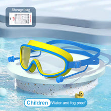 Load image into Gallery viewer, Large Frame HD Swimming Goggles Waterproof Anti-Fog Diving Goggles With One-Piece Earplugs Swimming Equipment
