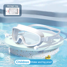 Load image into Gallery viewer, Large Frame HD Swimming Goggles Waterproof Anti-Fog Diving Goggles With One-Piece Earplugs Swimming Equipment
