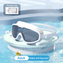 Load image into Gallery viewer, Large Frame HD Swimming Goggles Waterproof Anti-Fog Diving Goggles With One-Piece Earplugs Swimming Equipment
