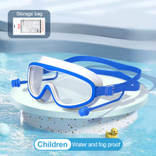 Load image into Gallery viewer, Large Frame HD Swimming Goggles Waterproof Anti-Fog Diving Goggles With One-Piece Earplugs Swimming Equipment
