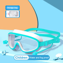 Load image into Gallery viewer, Large Frame HD Swimming Goggles Waterproof Anti-Fog Diving Goggles With One-Piece Earplugs Swimming Equipment
