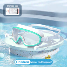 Load image into Gallery viewer, Large Frame HD Swimming Goggles Waterproof Anti-Fog Diving Goggles With One-Piece Earplugs Swimming Equipment
