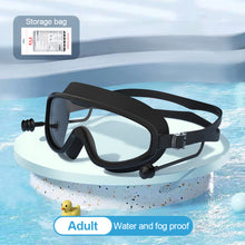 Load image into Gallery viewer, Large Frame HD Swimming Goggles Waterproof Anti-Fog Diving Goggles With One-Piece Earplugs Swimming Equipment
