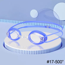 Load image into Gallery viewer, Adult Professional Competition Training Goggles High-Definition Transparent Waterproof Anti-Fog Electroplated Myopia Swimming Goggles
