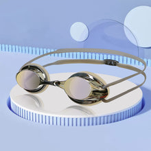 Load image into Gallery viewer, Adult Professional Competition Training Goggles High-Definition Transparent Waterproof Anti-Fog Electroplated Myopia Swimming Goggles
