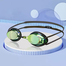 Load image into Gallery viewer, Adult Professional Competition Training Goggles High-Definition Transparent Waterproof Anti-Fog Electroplated Myopia Swimming Goggles
