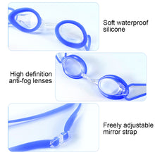Load image into Gallery viewer, Adult Professional Competition Training Goggles High-Definition Transparent Waterproof Anti-Fog Electroplated Myopia Swimming Goggles
