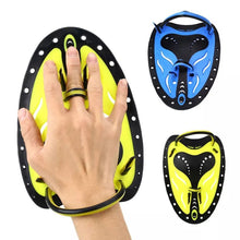 Load image into Gallery viewer, 1Pair Professional Swimming Training Paddle Hand Adjustable Silicone Hand To Improve Swimming Speed Correct Swimming Posture Diving Freestyle Aids
