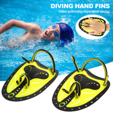 Load image into Gallery viewer, 1Pair Professional Swimming Training Paddle Hand Adjustable Silicone Hand To Improve Swimming Speed Correct Swimming Posture Diving Freestyle Aids

