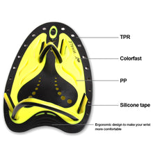 Load image into Gallery viewer, 1Pair Professional Swimming Training Paddle Hand Adjustable Silicone Hand To Improve Swimming Speed Correct Swimming Posture Diving Freestyle Aids
