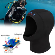 Load image into Gallery viewer, 1MM Neoprene Diving Cap Sun Protection Warm Scratch-Proof Diving Headgear Suitable For Surfing Winter Swimming
